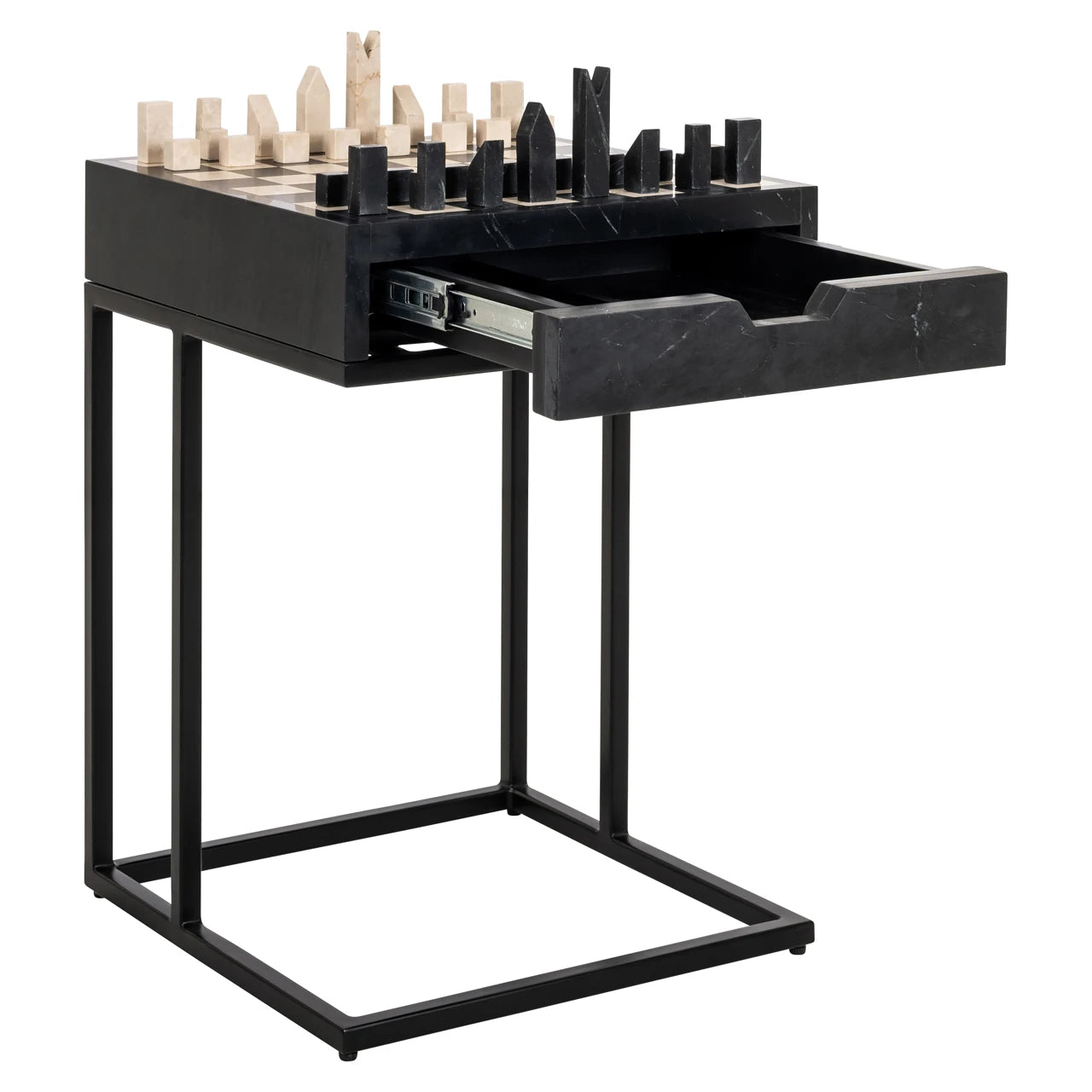 Endebord Davos svart Richmond Interiors Sidebord