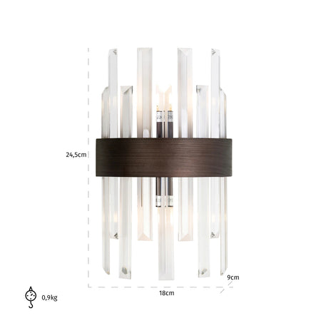 Vegglampe Avan bronse Richmond Interiors Vegglampe