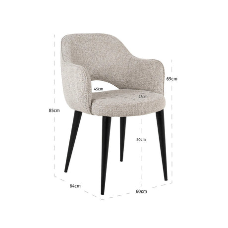 Spisestol Giovanna natural fancy brannhemmende Richmond Interiors Spisestol