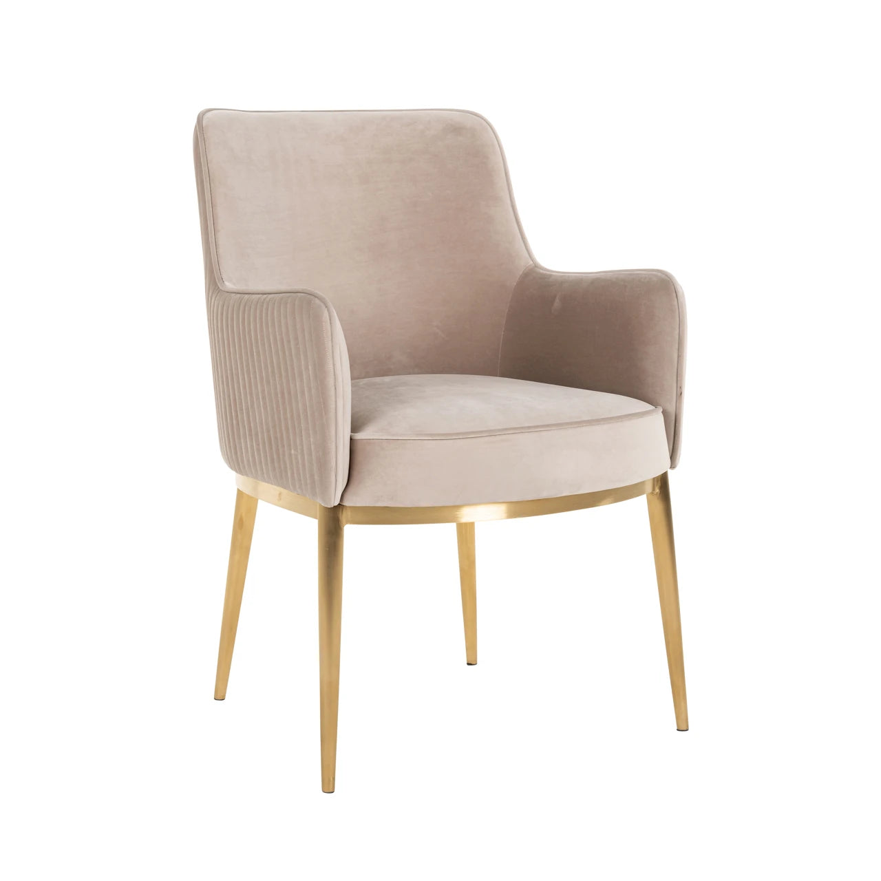 Spisestol Breeze khaki fløyel flammehemmende sett med 2 Richmond Interiors Spisestol