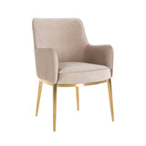 Spisestol Breeze khaki fløyel flammehemmende sett med 2 Richmond Interiors Spisestol