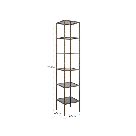Displayskap Sheridon gull Richmond Interiors Vitrineskap