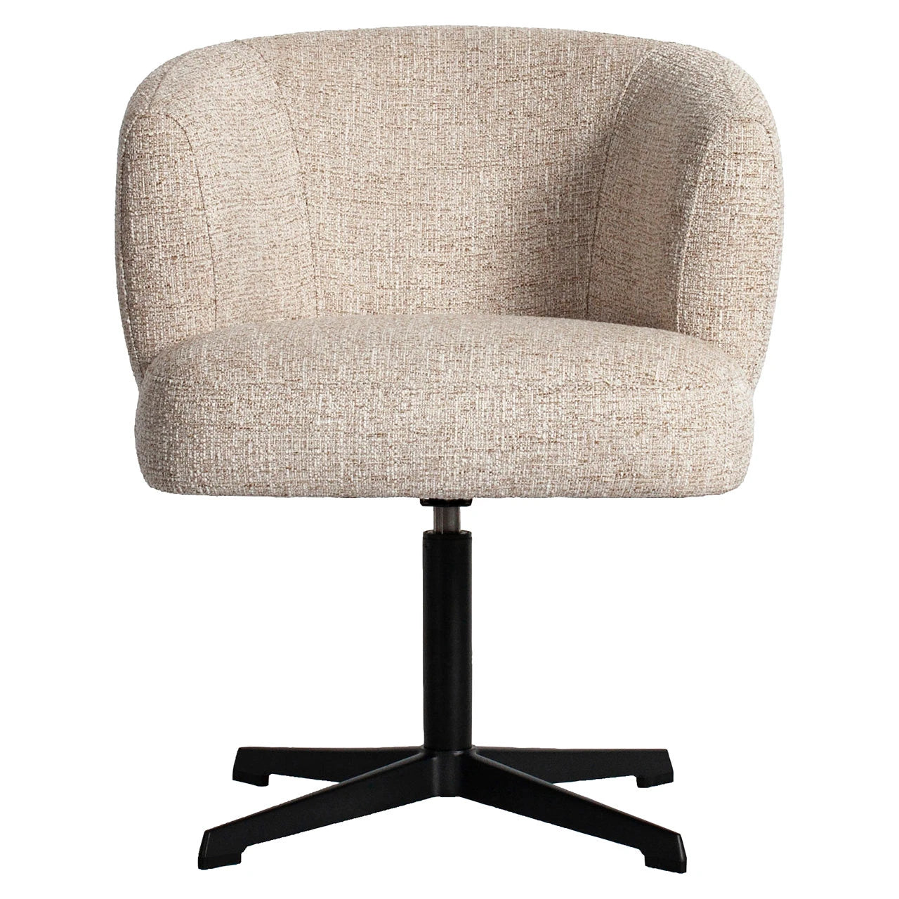 Spisestol Dinan kremfarget tweed flammehemmende - svingbar Richmond Interiors Spisestol