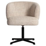 Spisestol Dinan kremfarget tweed flammehemmende - svingbar Richmond Interiors Spisestol
