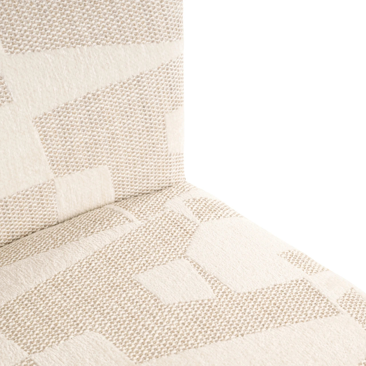 Spisestol Lorain beige grafikk på hjul Richmond Interiors Spisestol