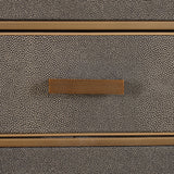 Nattbord Bloomville messing shagreen inkl. glassplate Richmond Interiors Nattbord