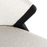 Lounge chair Mia hvit bouclé Richmond Interiors Lenestol
