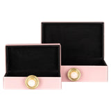 Oppbevaringsboks Jamila rosa stor Richmond Interiors Oppbevaring