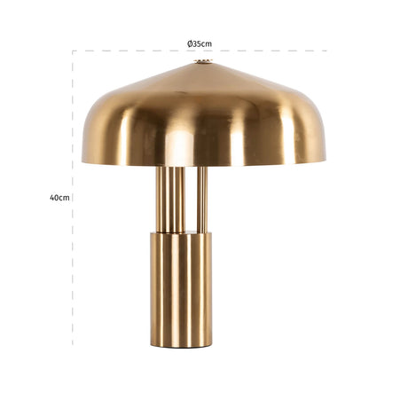 Bordlampe Linzy børstet gull Richmond Interiors Bordlampe