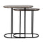 Endebord Chandon champagne gull sett med 2 Richmond Interiors Sidebord