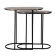 Endebord Chandon champagne gull sett med 2 Richmond Interiors Sidebord