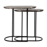 Endebord Chandon champagne gull sett med 2 Richmond Interiors Sidebord