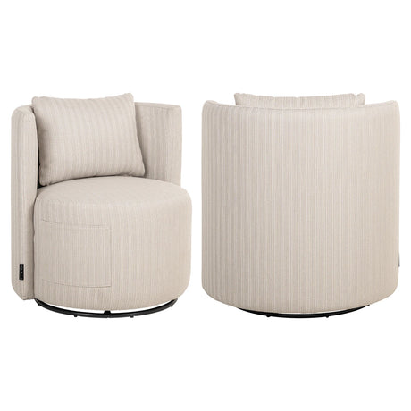Utendørs spise stol Marlin beige svingbar Richmond Interiors Spisestol