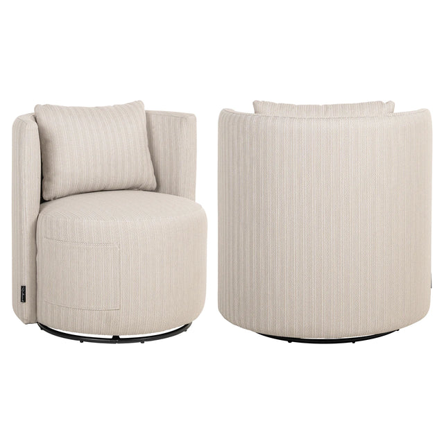 Utendørs spise stol Marlin beige svingbar Richmond Interiors Spisestol