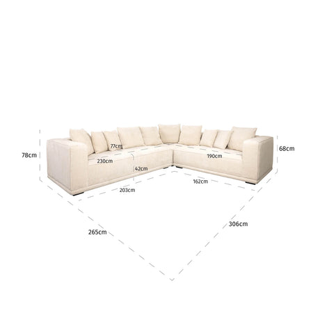 Sofa Lusso niagara beige Richmond Interiors Sofa