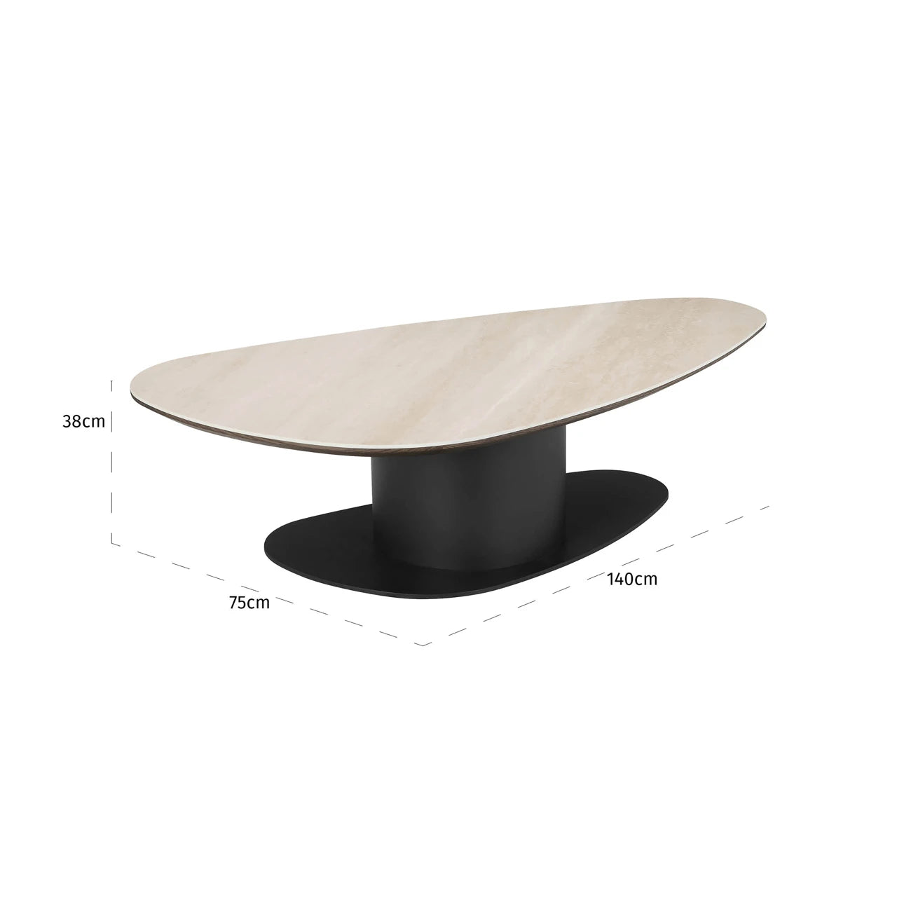 Salongbord Ritz svart Richmond Interiors Sofabord