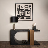 Konsoll Alexander Jones svart/gull Bazel Richmond Interiors Konsollbord