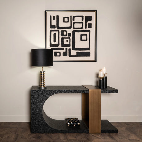 Konsoll Alexander Jones svart/gull Bazel Richmond Interiors Konsollbord