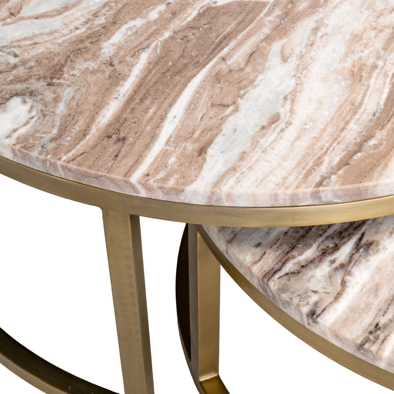 Salongbord Bottega Blush beige Sett med 2 Richmond Interiors Sofabord