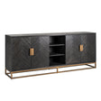 Sideboard Blackbone Brass svart rustikk Richmond Interiors Skjenk