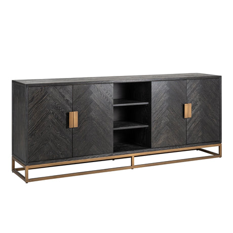 Sideboard Blackbone Brass svart rustikk Richmond Interiors Skjenk