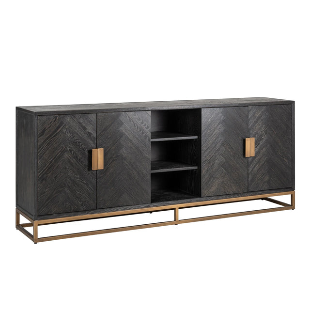 Sideboard Blackbone Brass svart rustikk Richmond Interiors Skjenk
