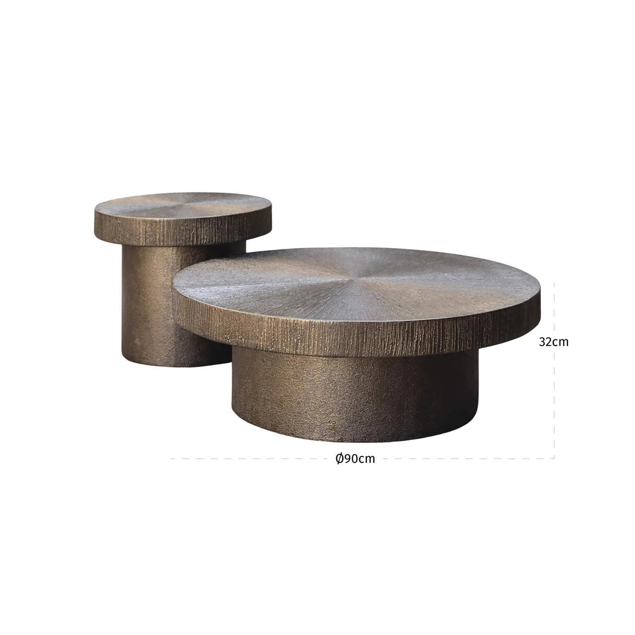 Salongbord Lindo Brunzae sett med 2 Richmond Interiors Sofabord