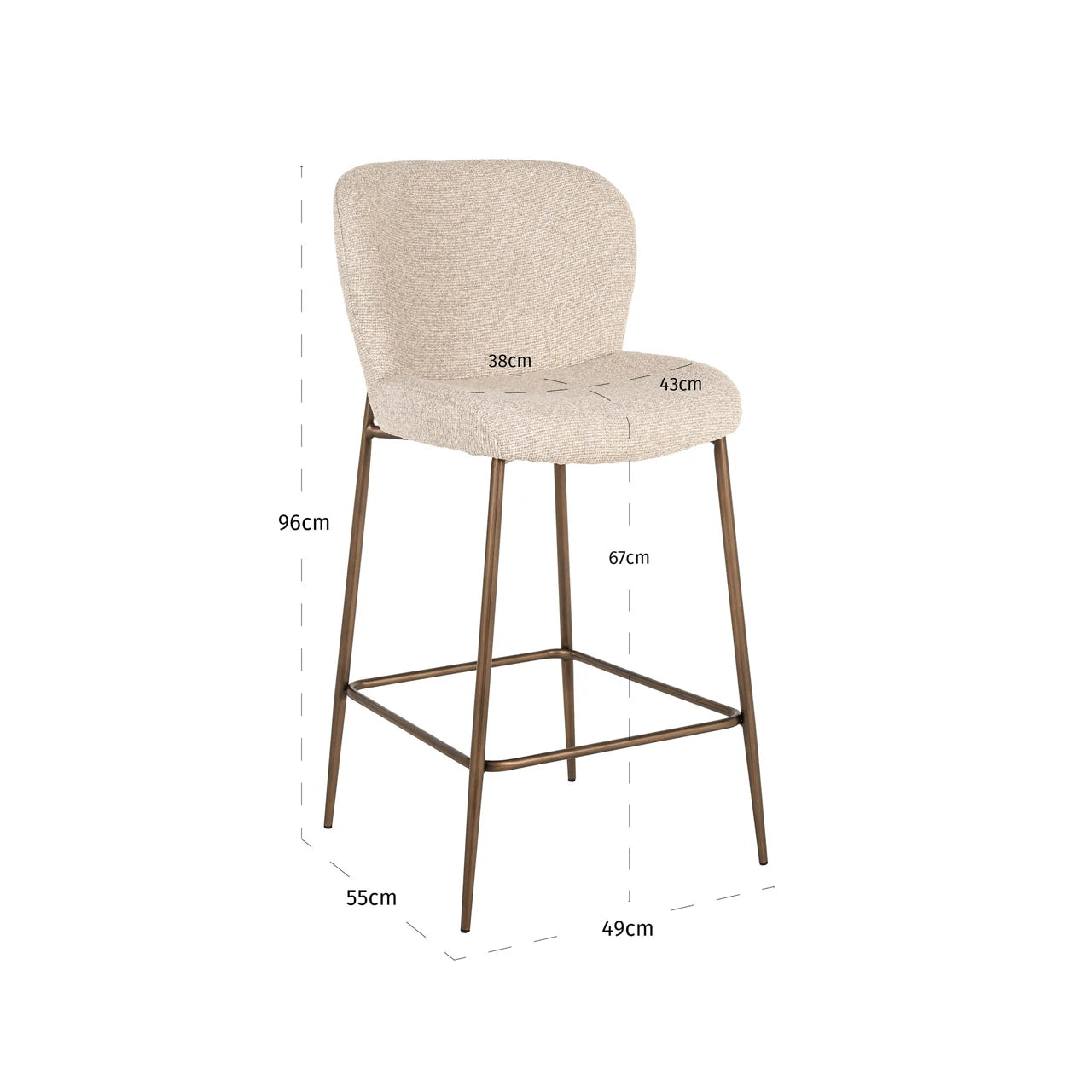 Counterkrakk Odarby biscotti Richmond Interiors Barstol