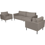 Evita 2,5 seter - sort/kalk Hartman Sofa