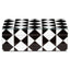 Oppbevaringsboks Silas svart/hvit stor Richmond Interiors Oppbevaring