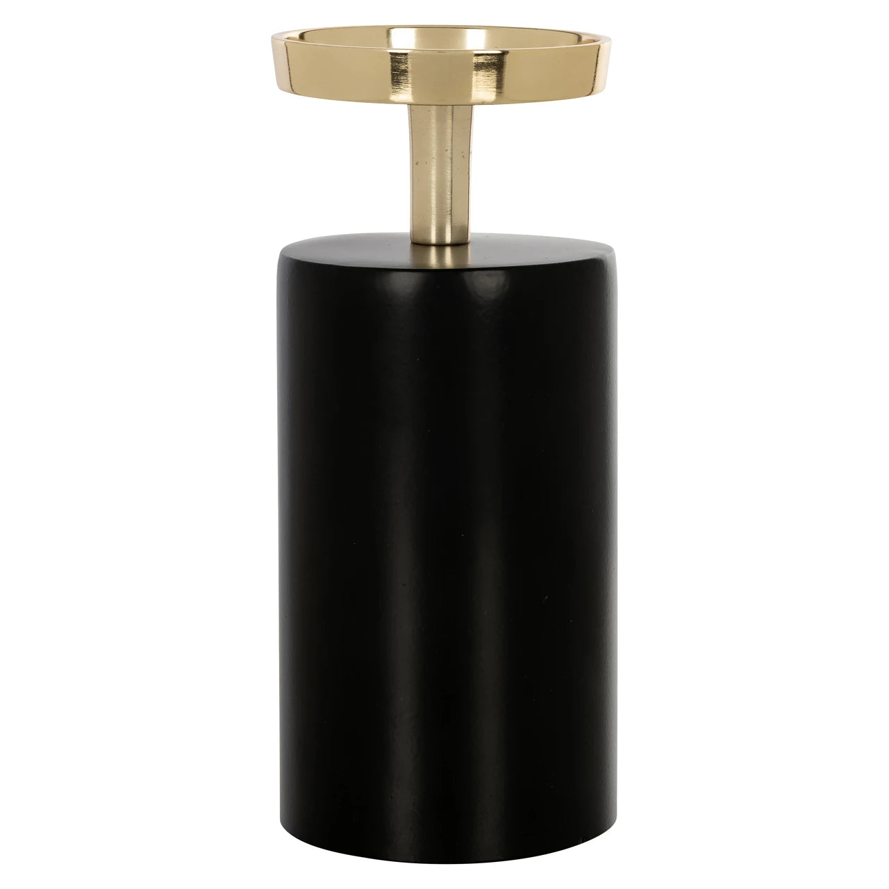 Lysestake Caya svart/gull liten Richmond Interiors Lysestake