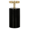 Lysestake Caya svart/gull liten Richmond Interiors Lysestake