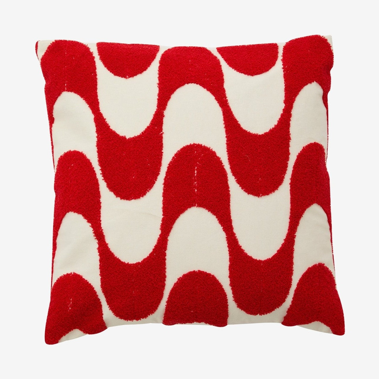 COXA-pussytrekk - råhvitt/rødt Nordal PILLOWS