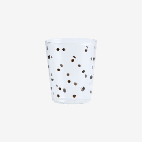 PISUM drikkeglass - klart/sort Nordal GLASS/JUGS