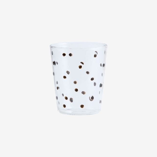 PISUM drikkeglass - klart/sort Nordal GLASS/JUGS
