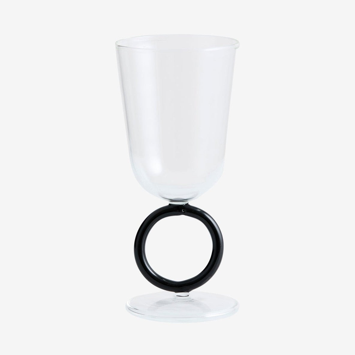 APIUM-vinsglas - klart/sort Nordal GLASS/JUGS
