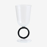 APIUM-vinsglas - klart/sort Nordal GLASS/JUGS