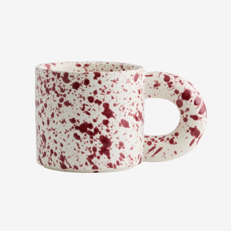 JOSE kop med splash - rød Nordal TABLEWARE