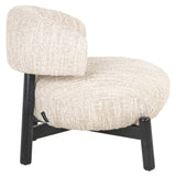Lounge chair Ornella beige angora Richmond Interiors Lenestol