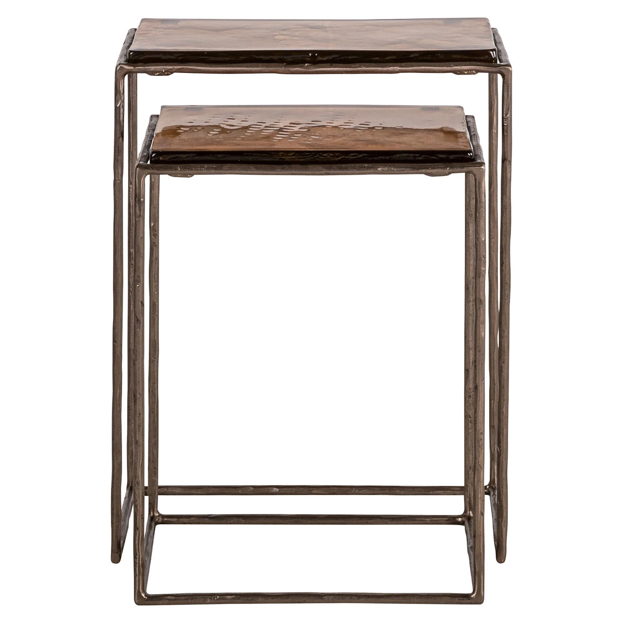 Endebord Villano bronse sett med 2 Richmond Interiors Sidebord