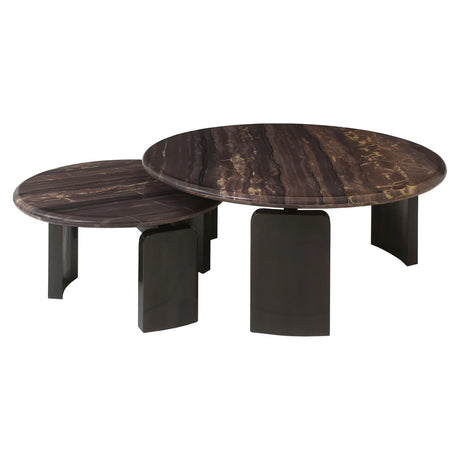 Salongbord Menton burgunder sett med 2 Richmond Interiors Sofabord