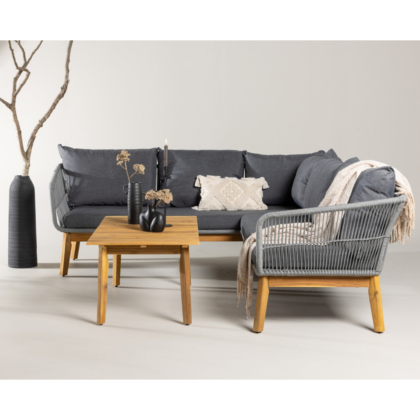Chania Corner Sofa Set Venture Design Loungegruppe