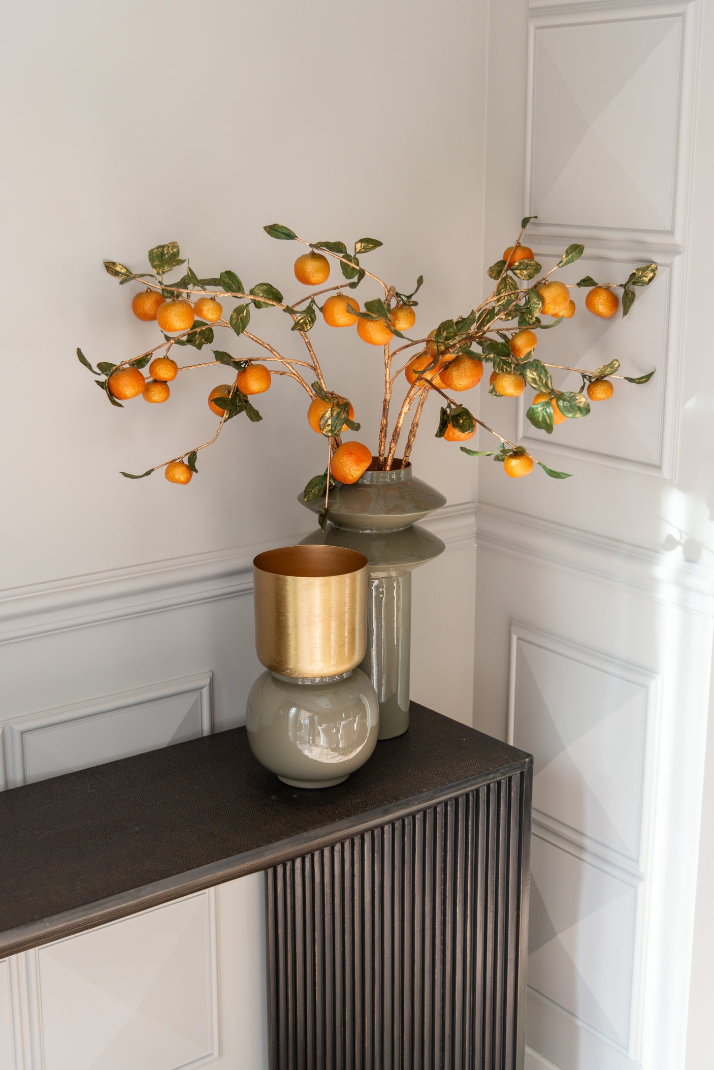 Vase Flora oliven Richmond Interiors Vase