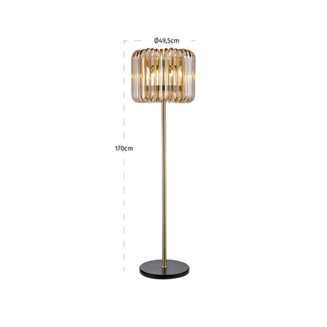 Gulvlampe Channa bronse Richmond Interiors Gulvlampe