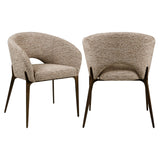Spisestol Kenzi mocca linear brannhemmende Richmond Interiors Spisestol