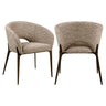 Spisestol Kenzi mocca linear brannhemmende Richmond Interiors Spisestol