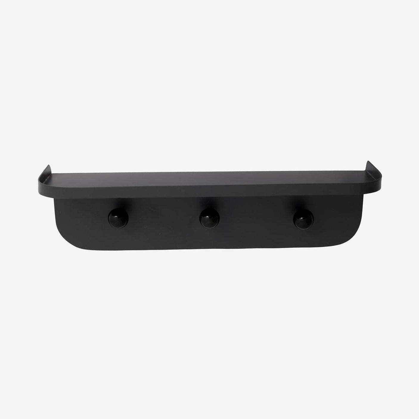 TURDA hylle med knaker - grå Nordal SHELVES