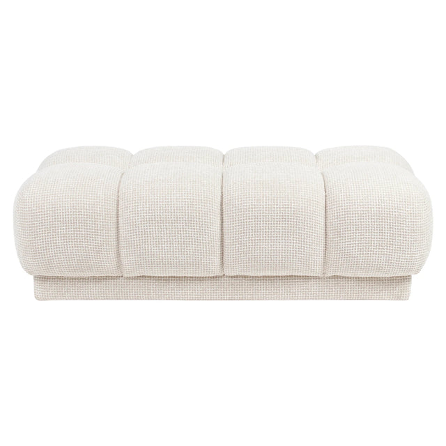 Pouffe & fotskammel Noah beige blokkvev Richmond Interiors Pall
