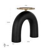 Lysestake Livi svart/gull stor Richmond Interiors Lysestake