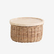 ARICA kurv med lokk, L - natur Nordal STORAGE